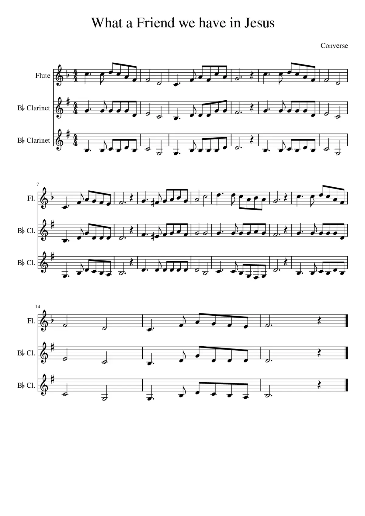 What a friend we have in jesus - Page 1