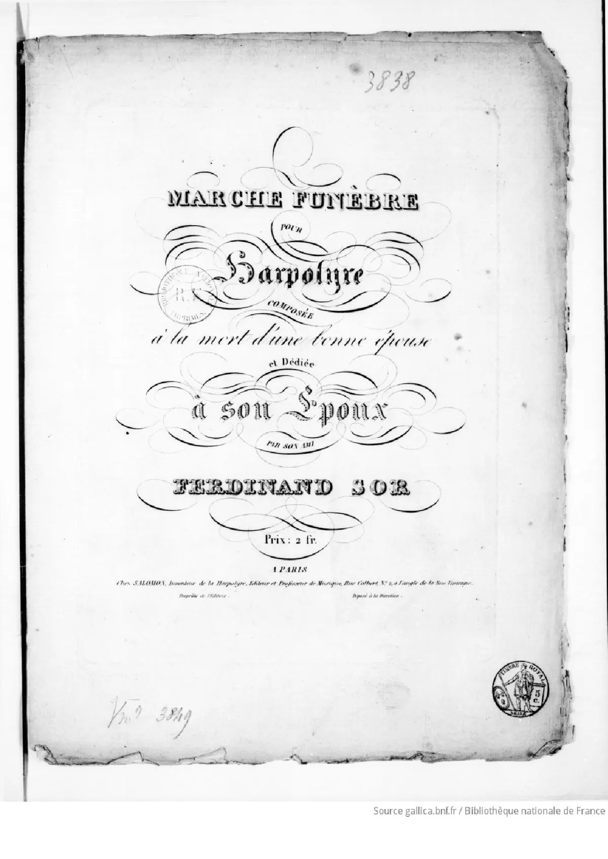 Marche Funèbre pour Harpolyre - Page 1
