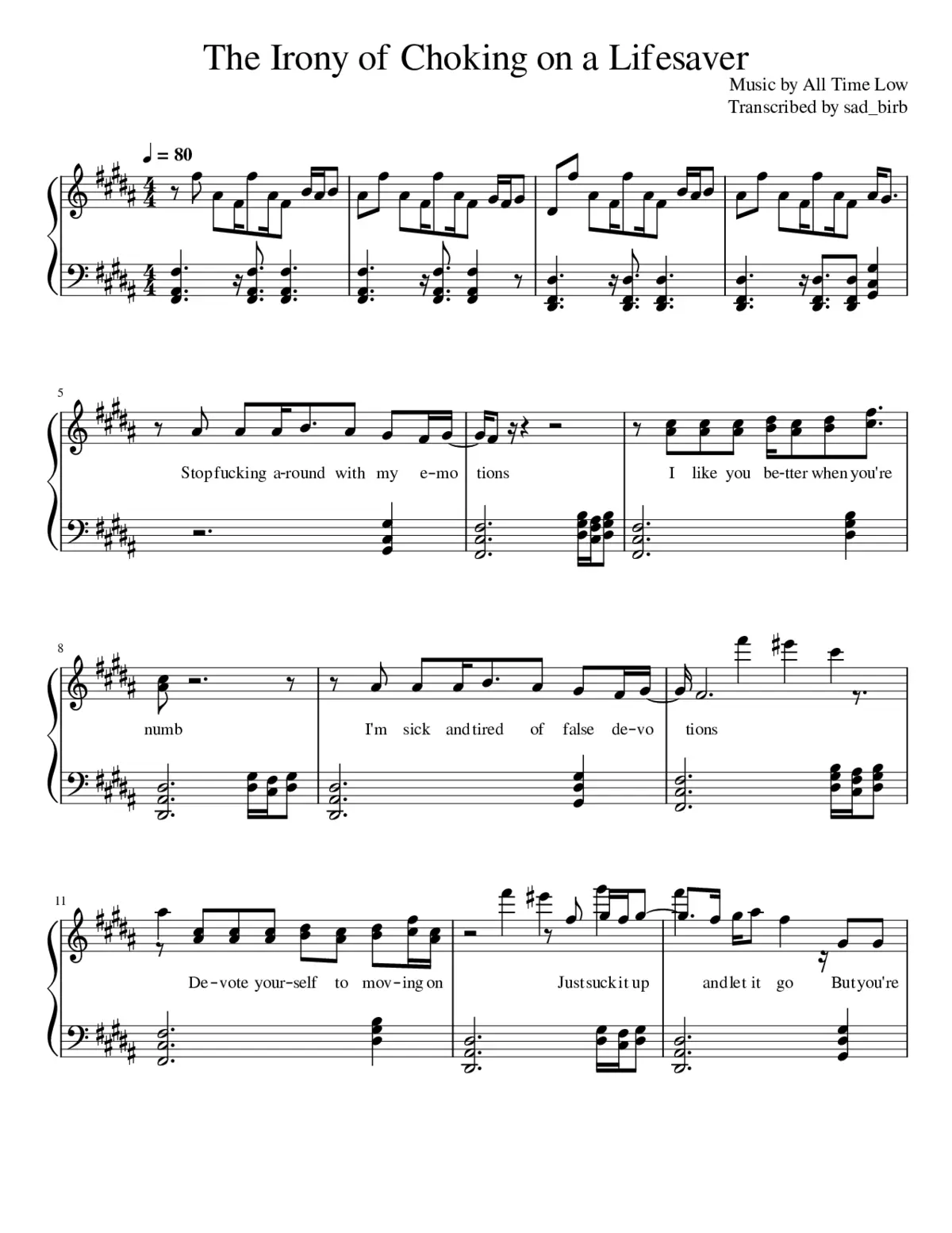 the irony of choking on a lifesaver - Page 1