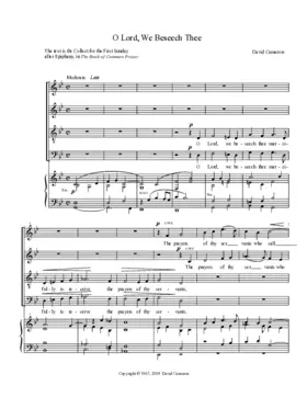 O Lord, we beseech thee mercifully to behold