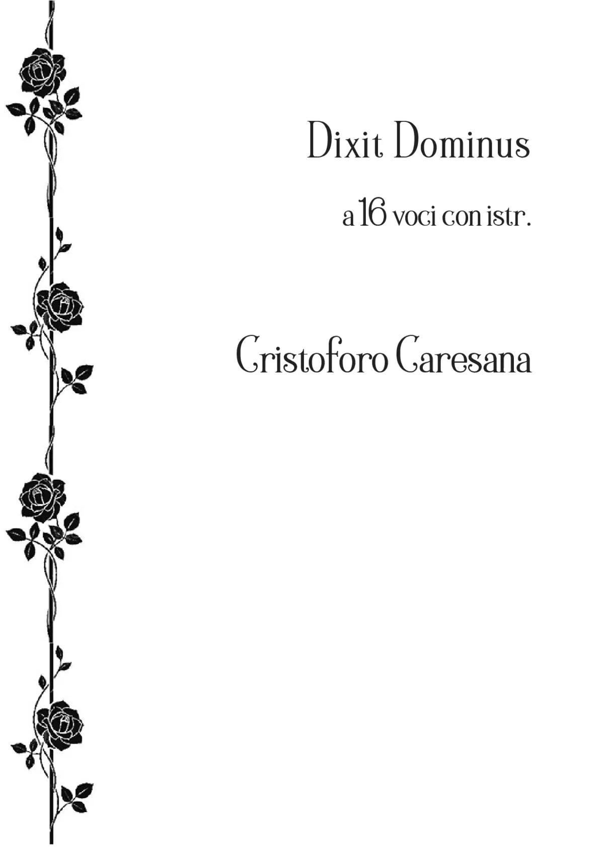 Dixit Dominus a 16 - Page 1