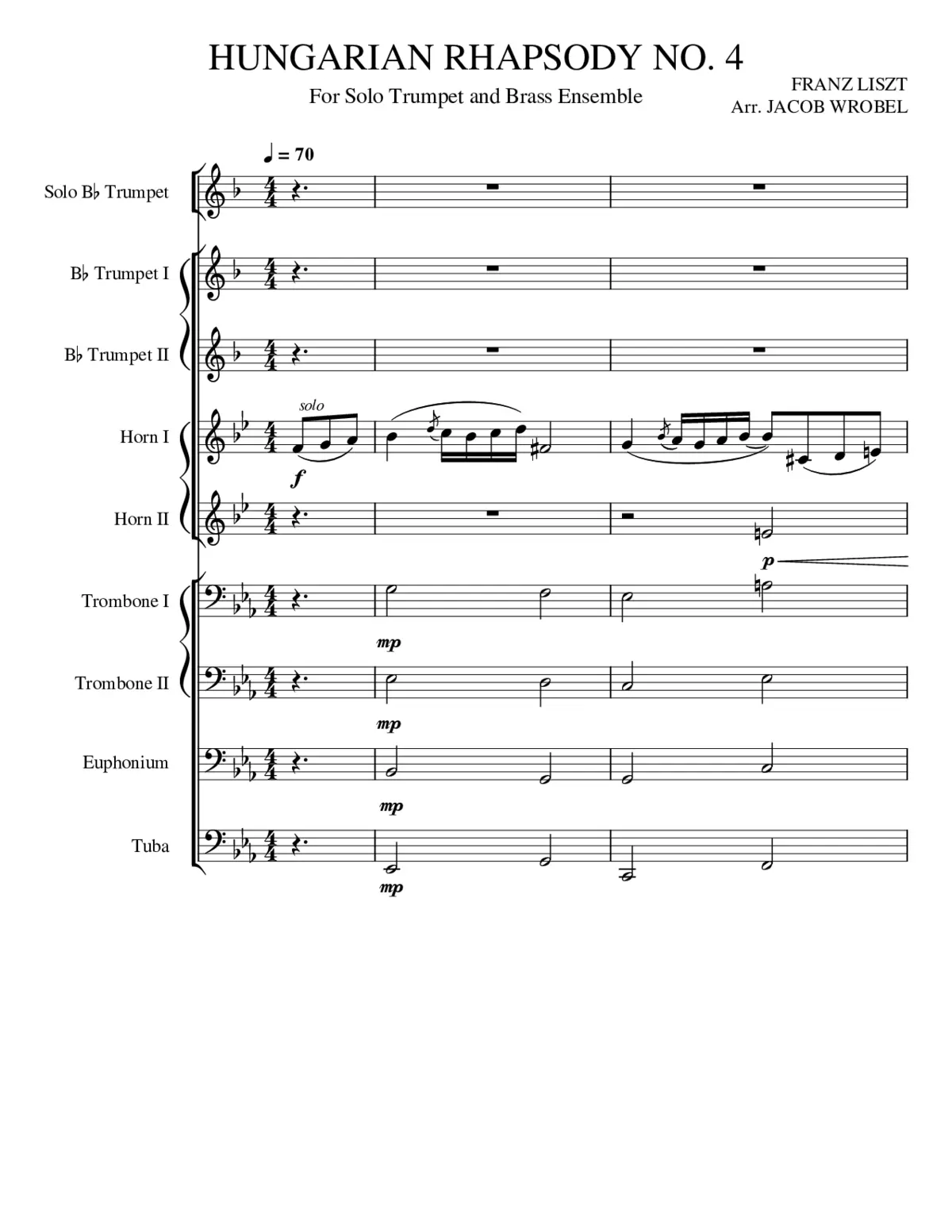Hungarian Rhapsody No.4 S.244/4 - Page 1