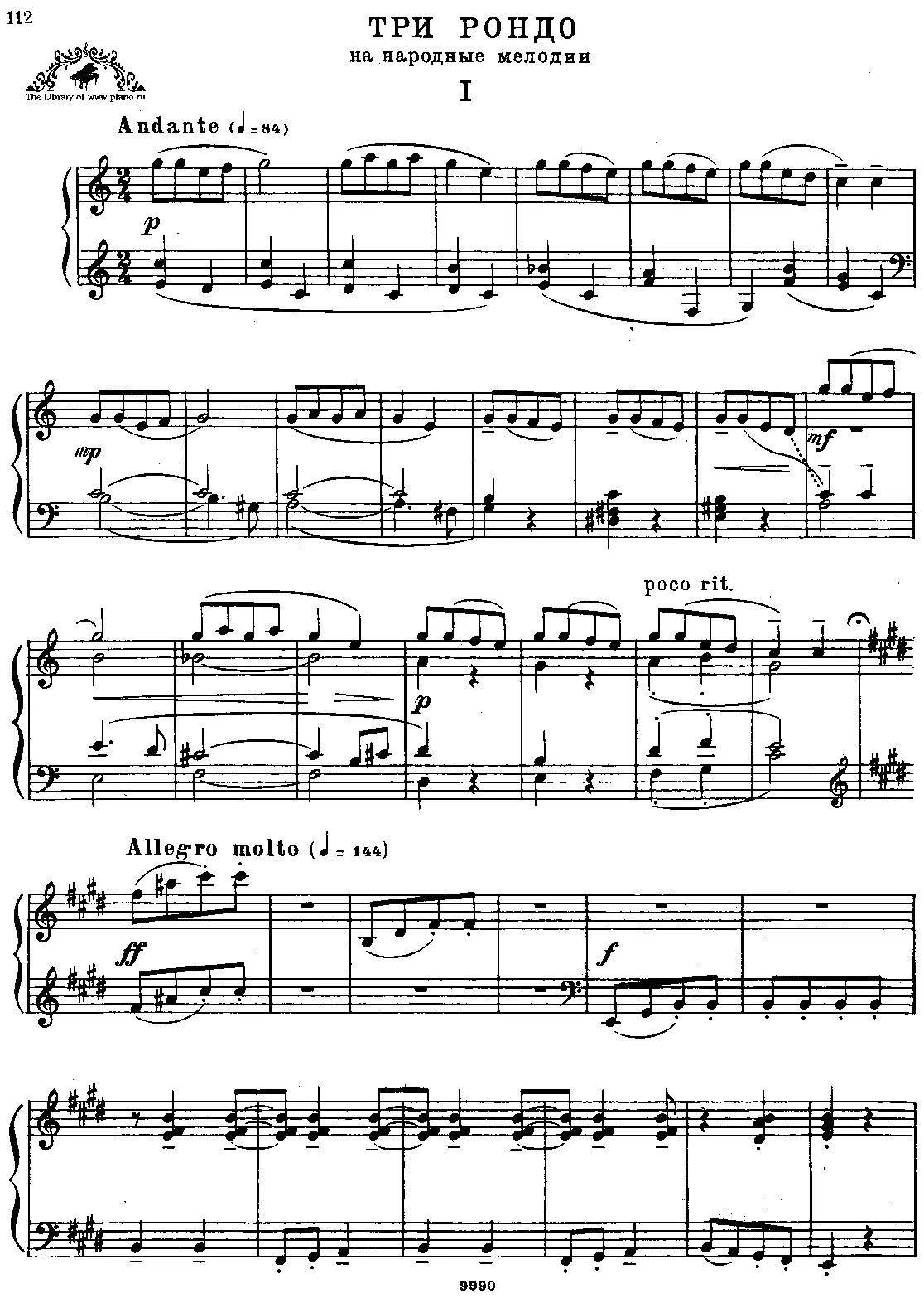 3 Rondos on Slovak Folk Tunes - Page 1
