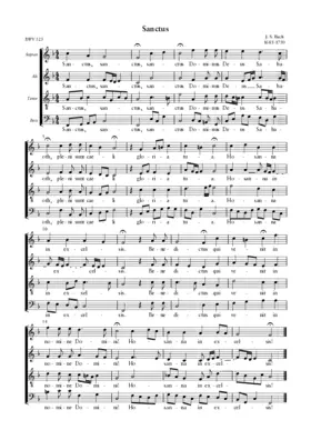 Sanctus, BWV 325