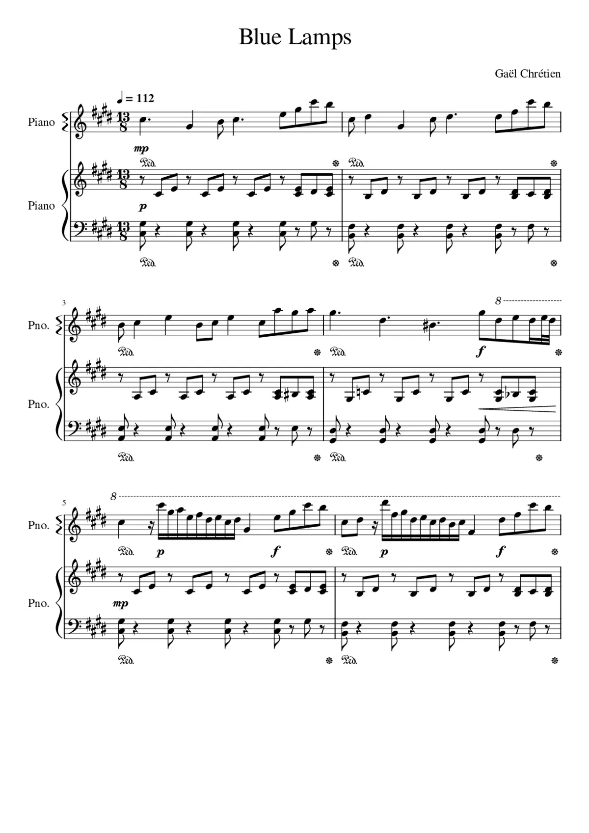 Blue Lamps - Page 1
