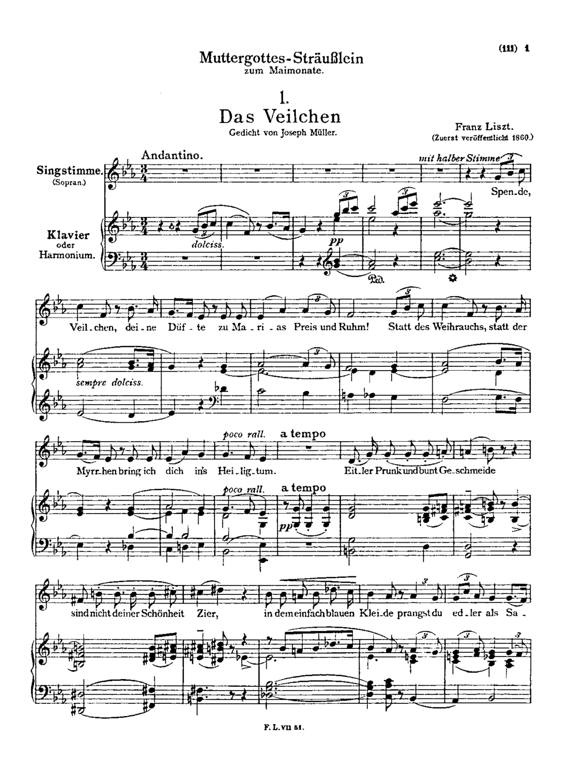 Muttergottes-Sträusslein zum Mai-Monate - Page 1