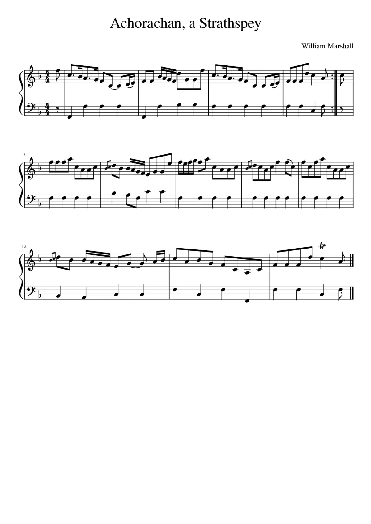 Achorachan a Strathspey - Page 1