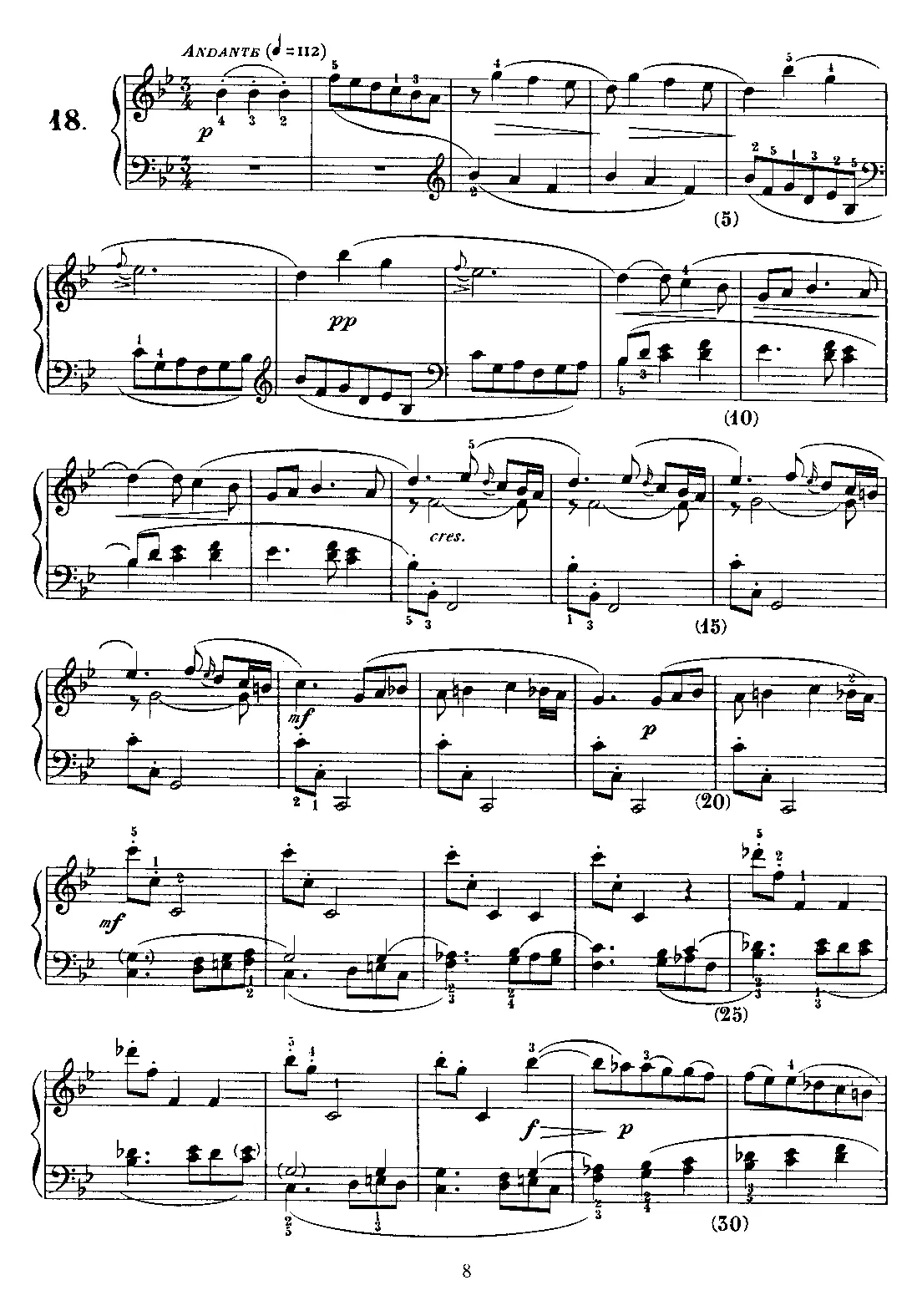 Keyboard Sonata in B-flat major - Page 1