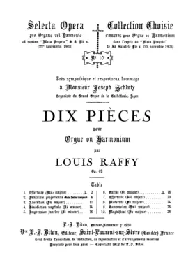 10 Pièces pour Orgue ou Harmonium