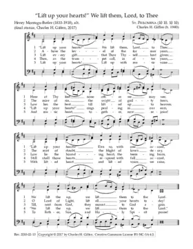 Lift up your hearts! We lift them, Lord, to Thee