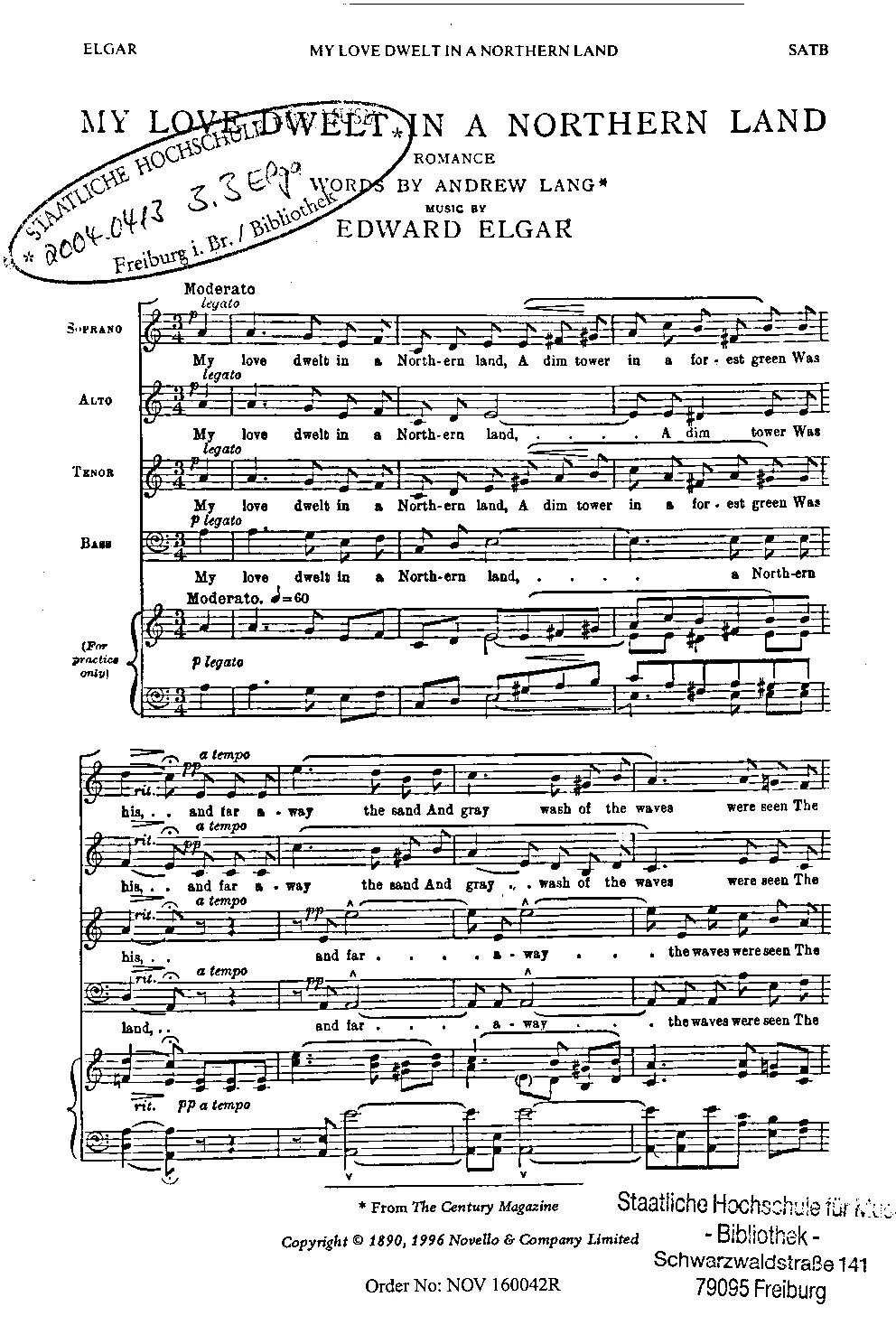 3 Part-Songs - Page 1