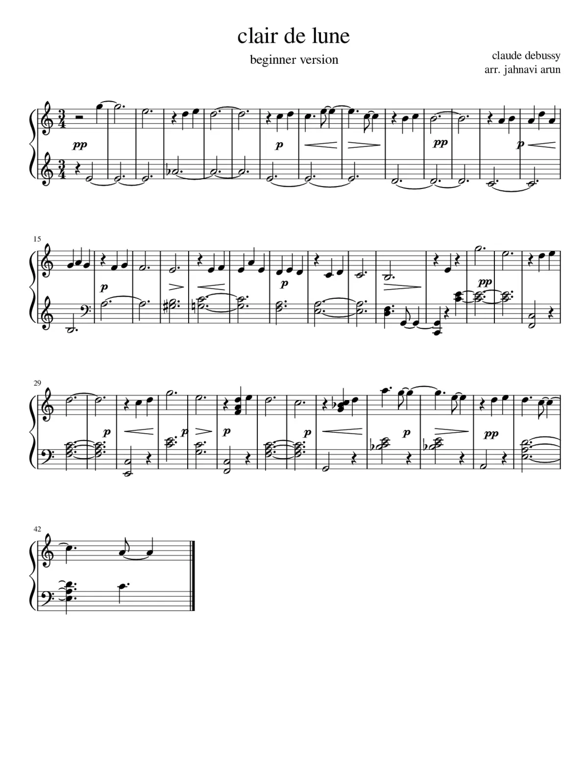 Clair de lune - Page 1