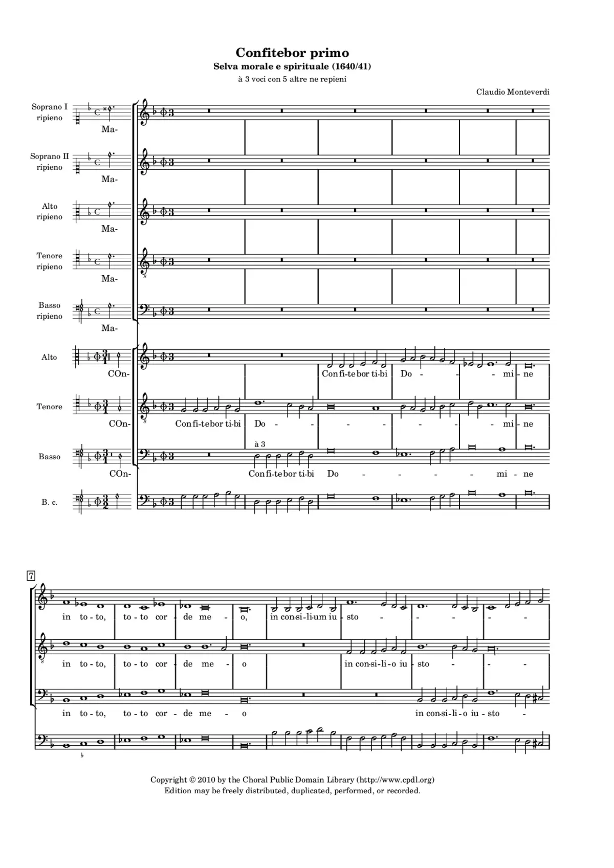 Confitebor I - Page 1