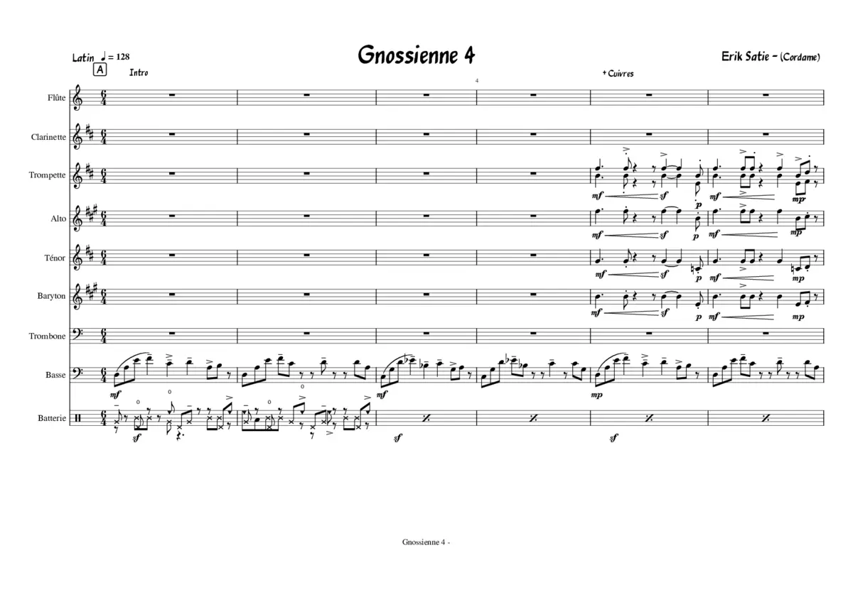 gnossienne no 4 - Page 1
