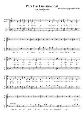Para dar luz immortal