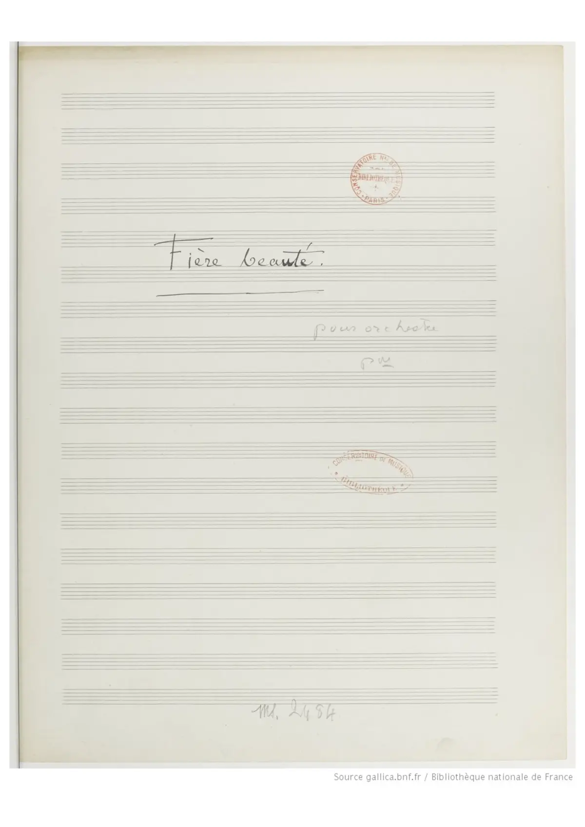 Fière beauté - Page 1