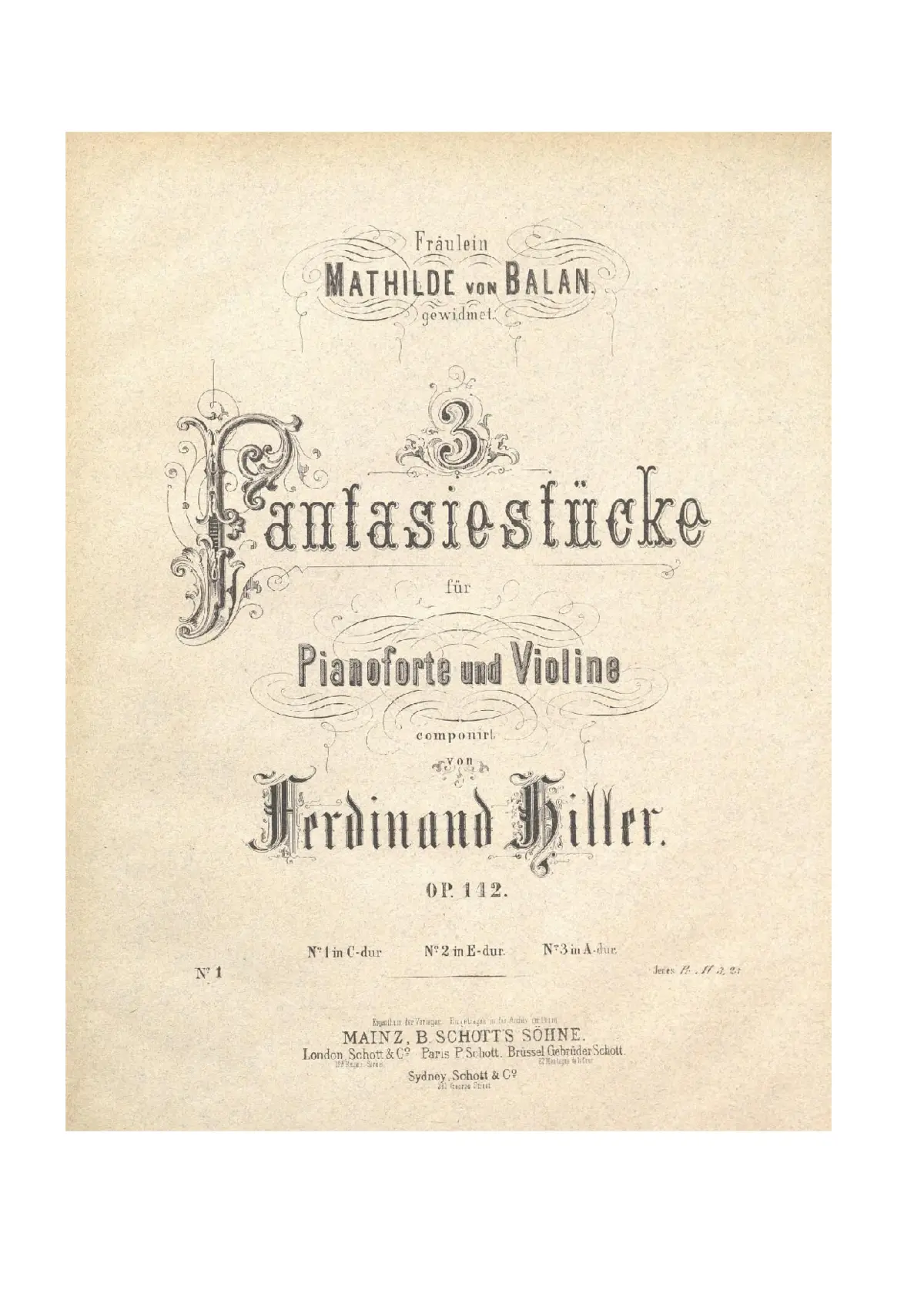 3 Fantasiestücke - Page 1