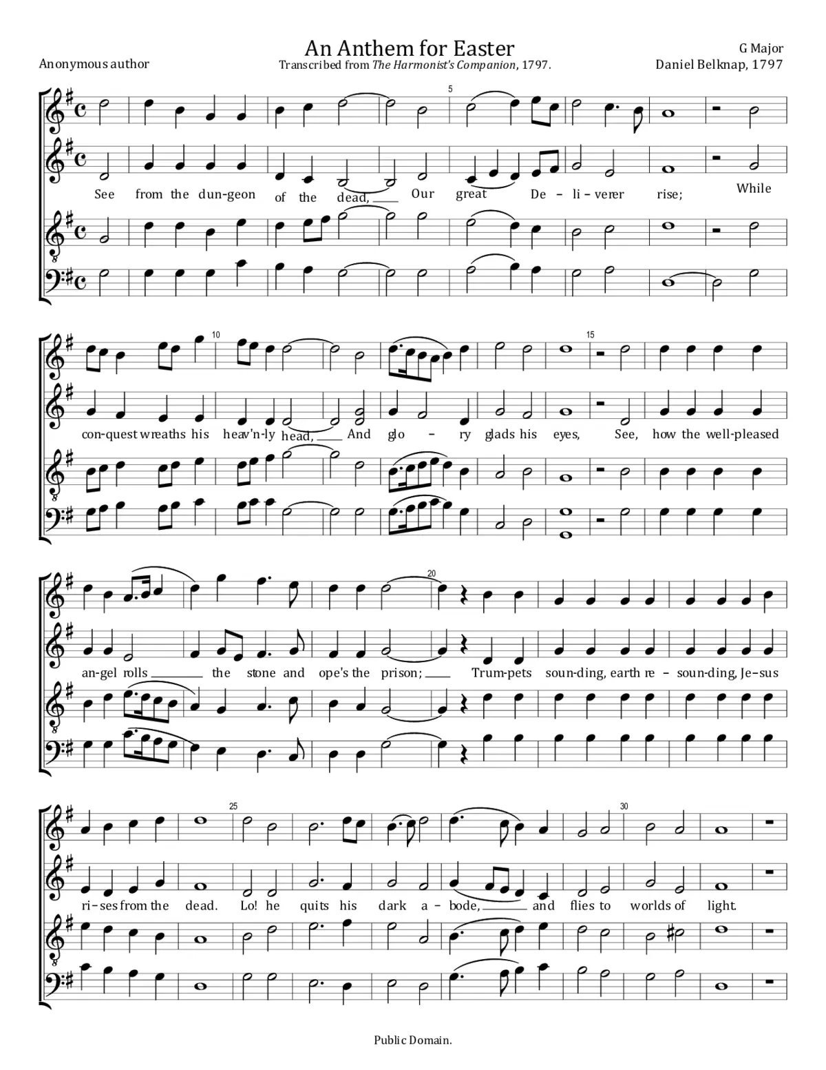 An Anthem for Easter - Page 1