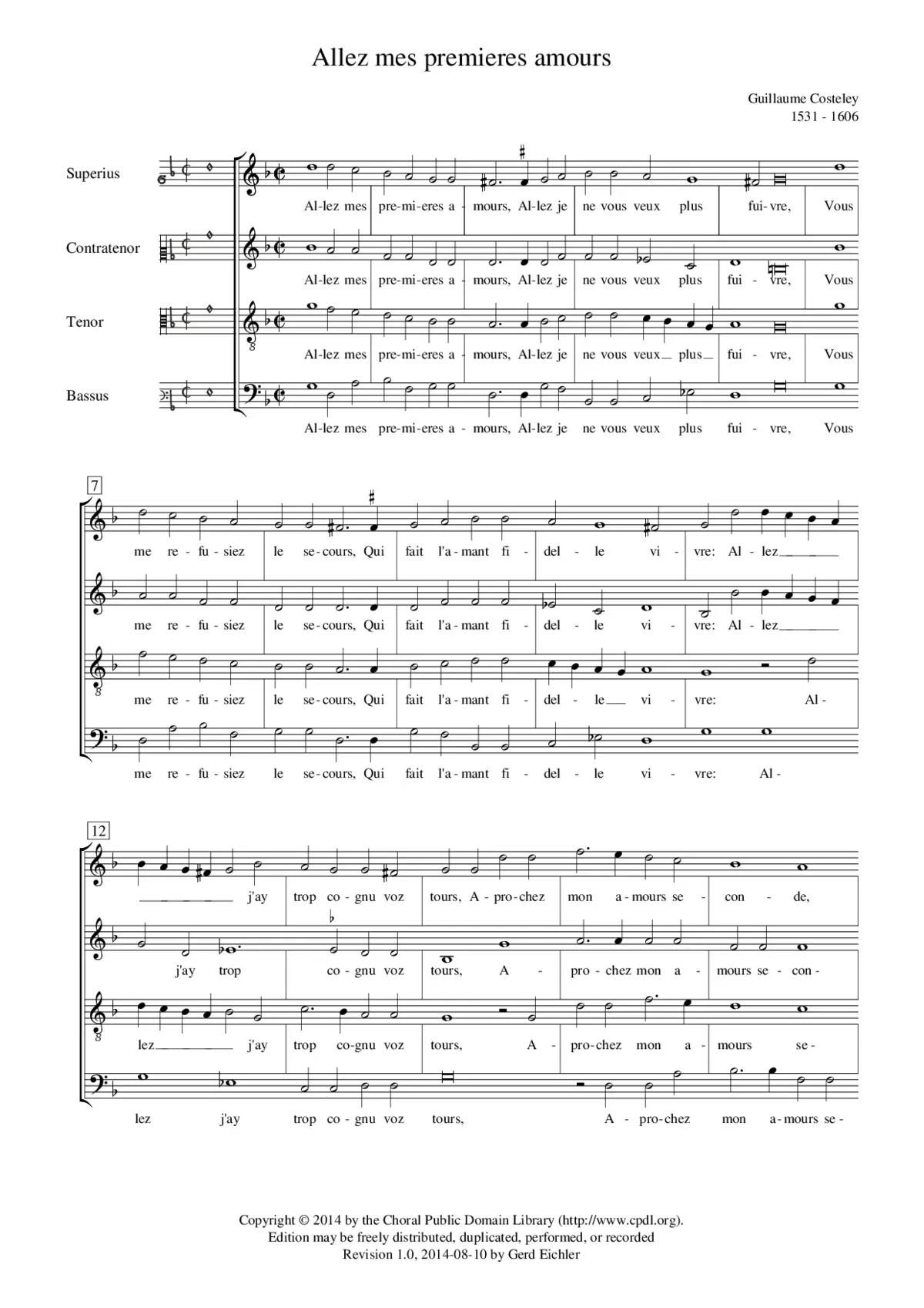Allez mes premières amours - Page 1