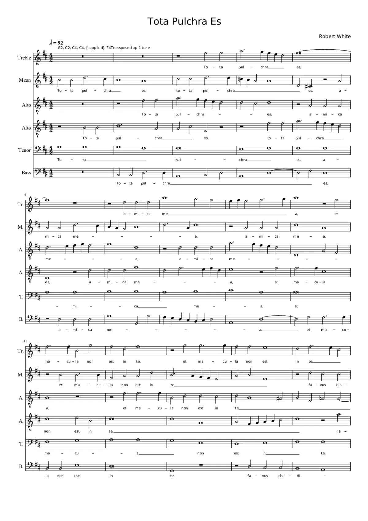 Tota pulchra es - Page 1