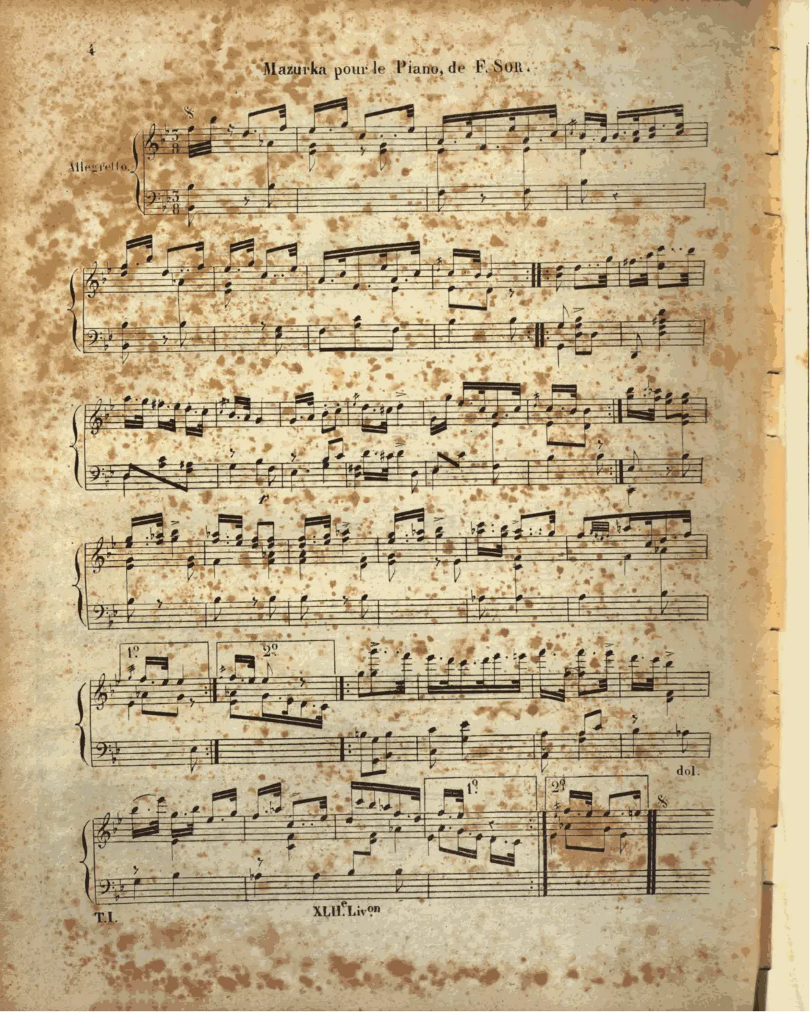 Mazurka for piano - Page 1