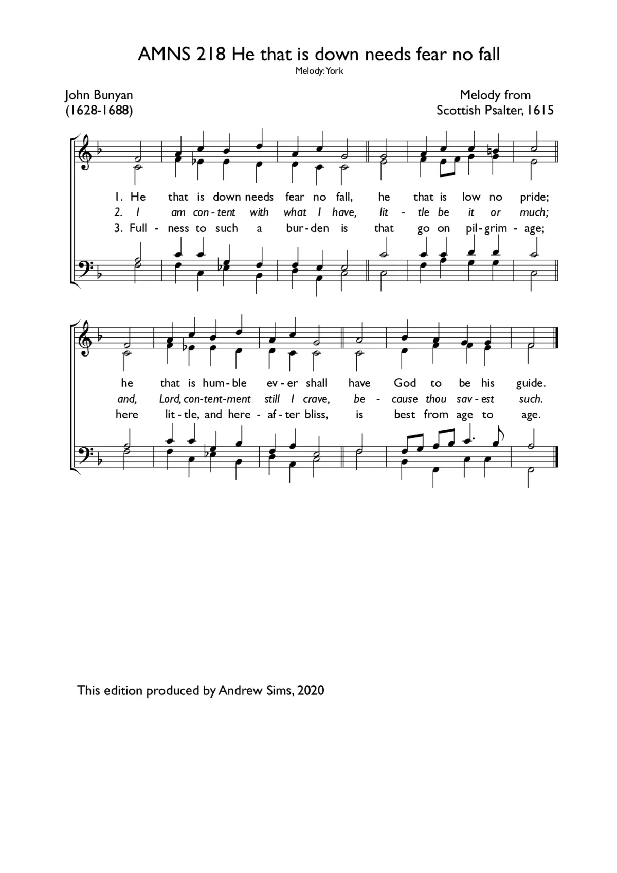 He that is down needs fear no fall - Page 1