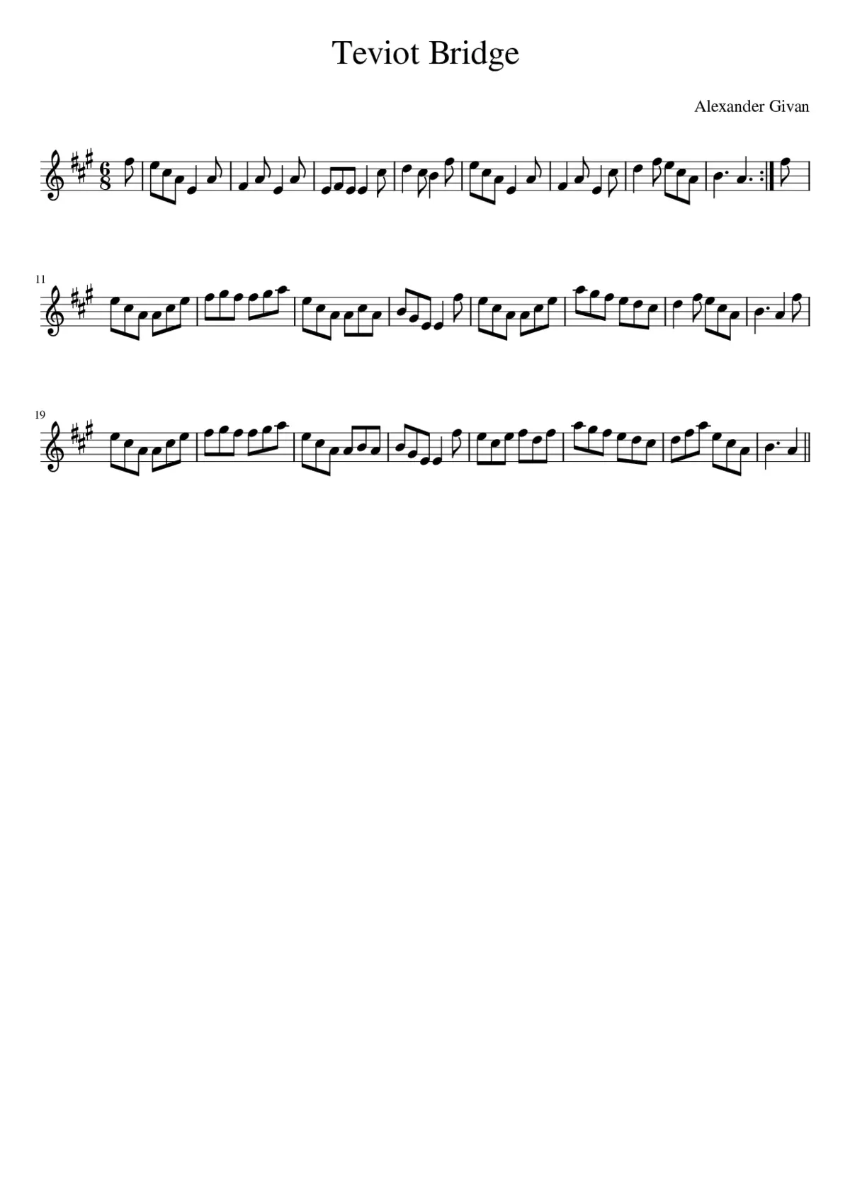 Teviot Bridge - Page 1