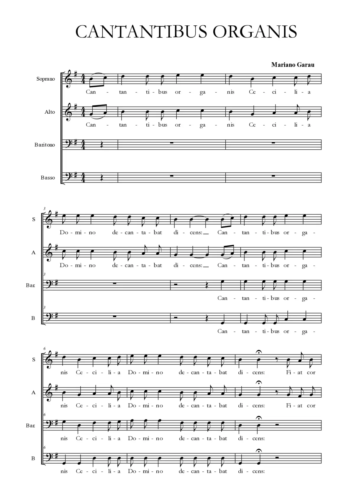 Cantantibus organis - Page 1