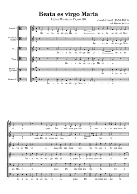 Beata es virgo Maria a 6