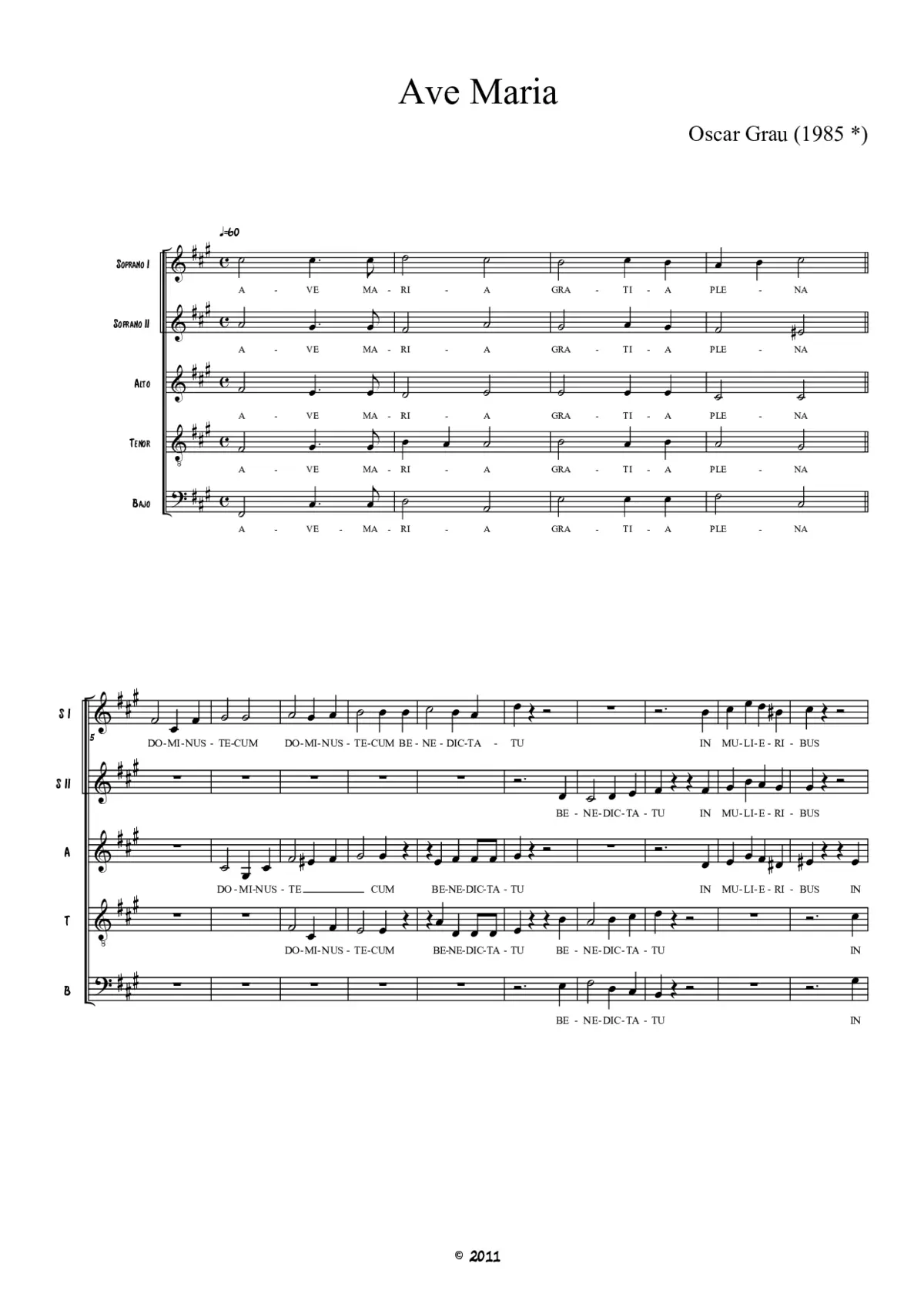 Ave Maria - Page 1