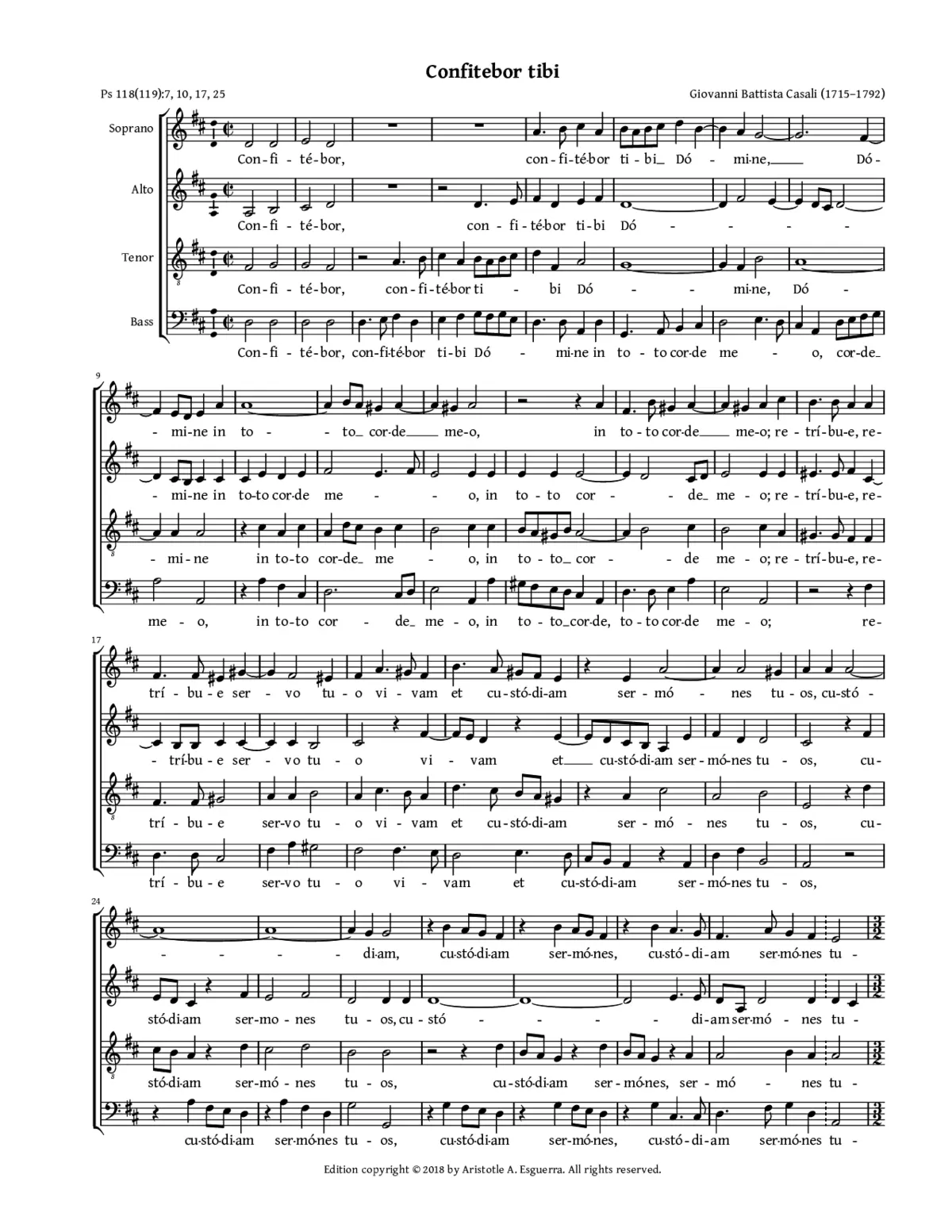 Confitebor tibi - Page 1