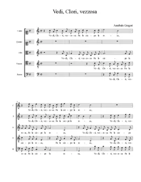 Vedi, Clori, vezzosa