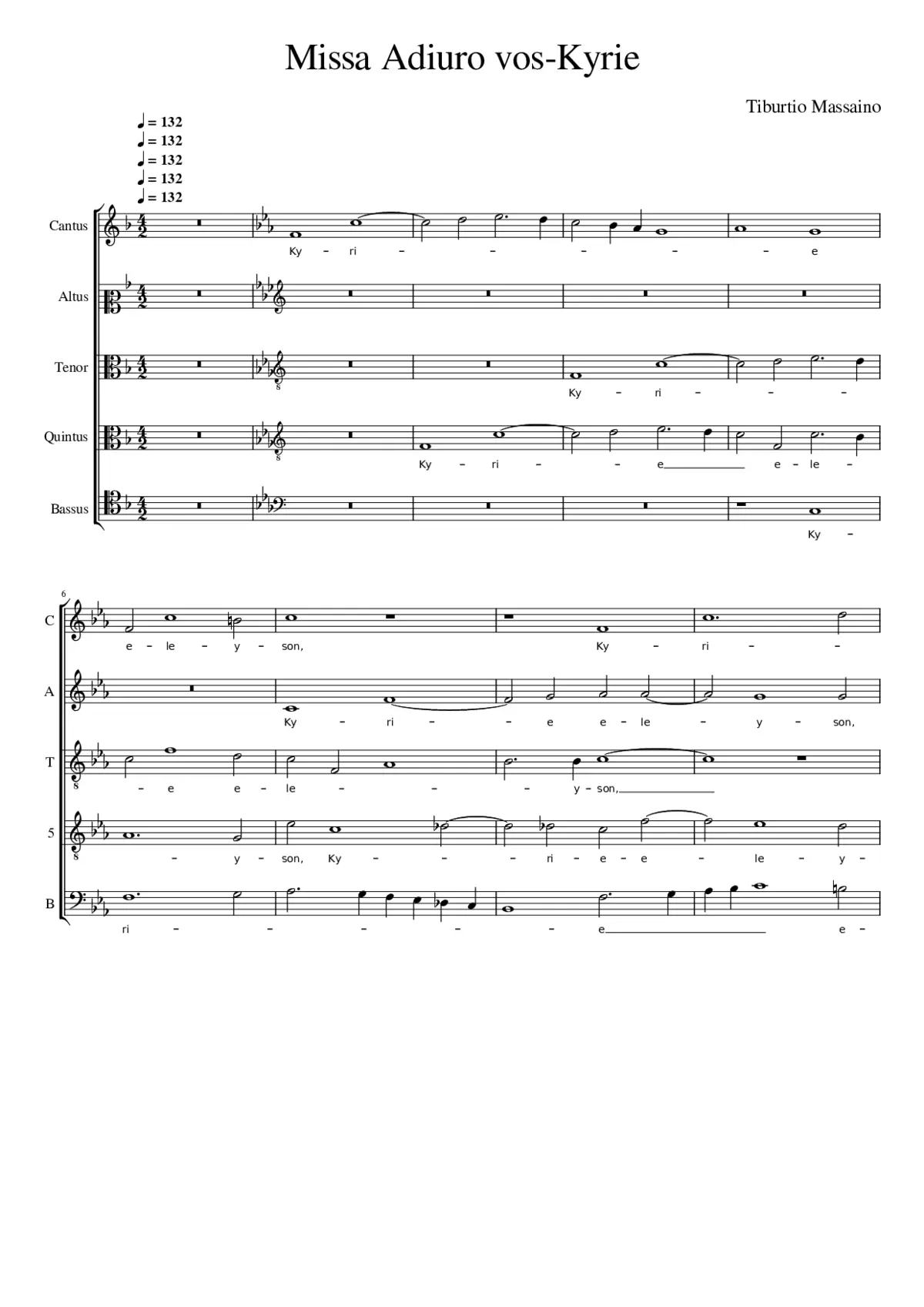 Missa Adiuro vos - Page 1