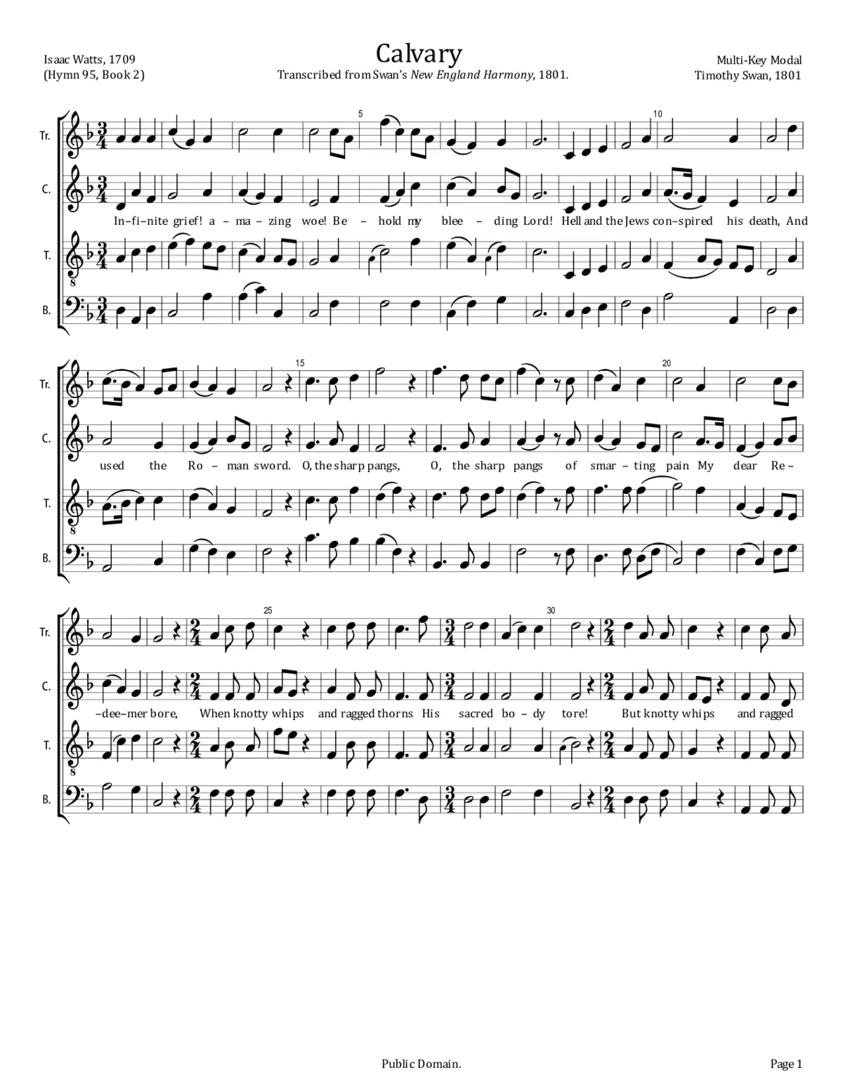 Calvary - Page 1