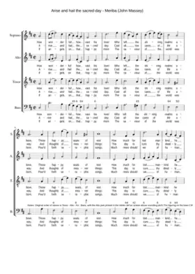 Arise and hail the sacred day