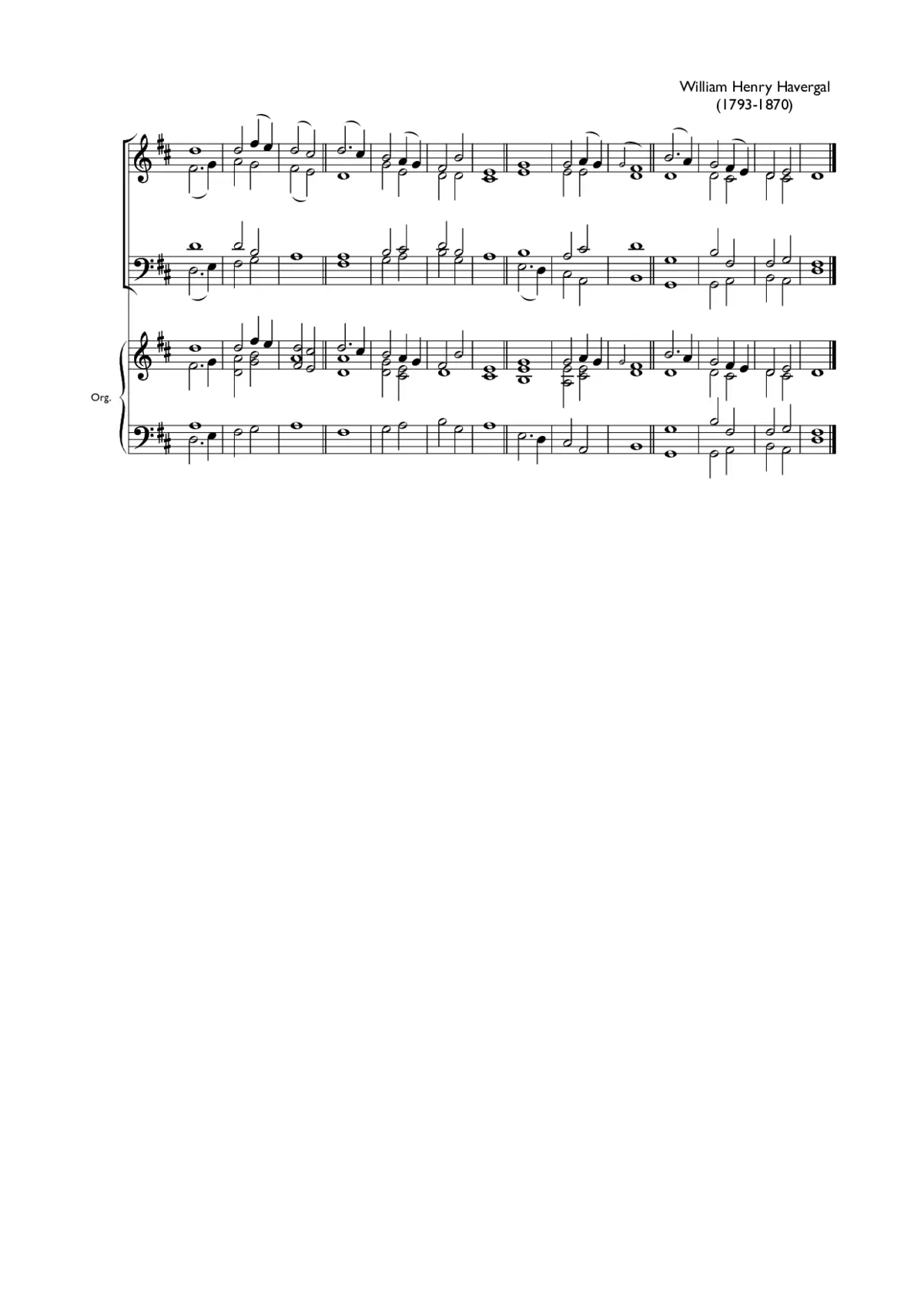 Double chant in D major IX - Page 1