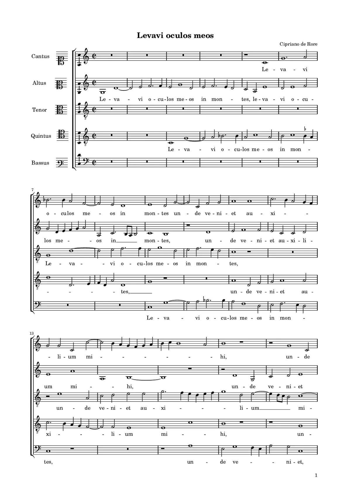 Levavi oculos meos in montes - Page 1
