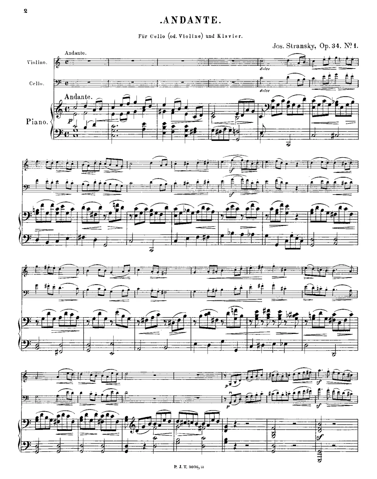 2 Andantes - Page 1