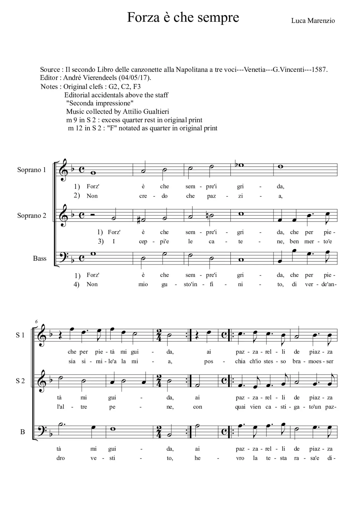 Forza è che sempre - Page 1