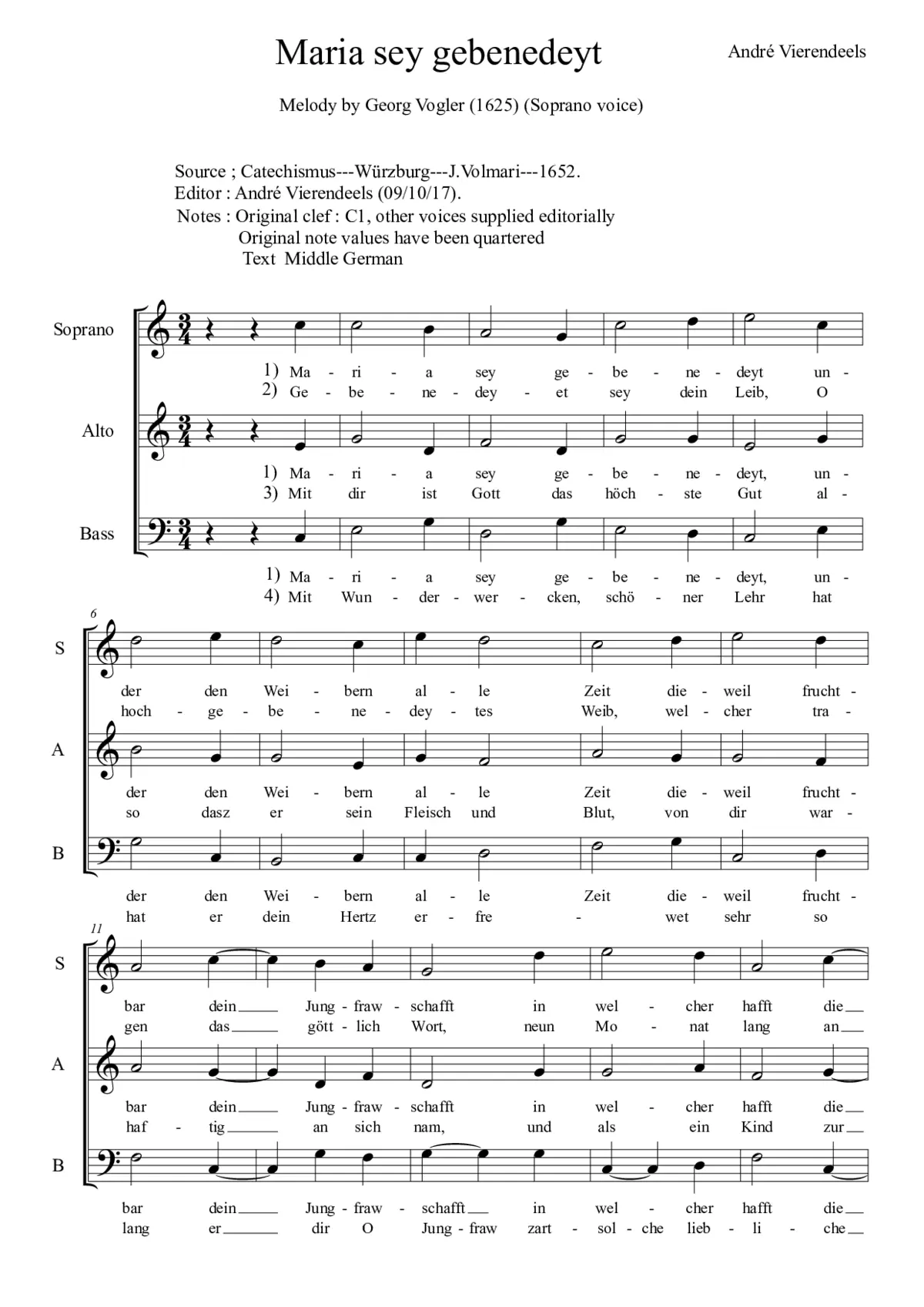 Maria sey gebenedeyt - Page 1