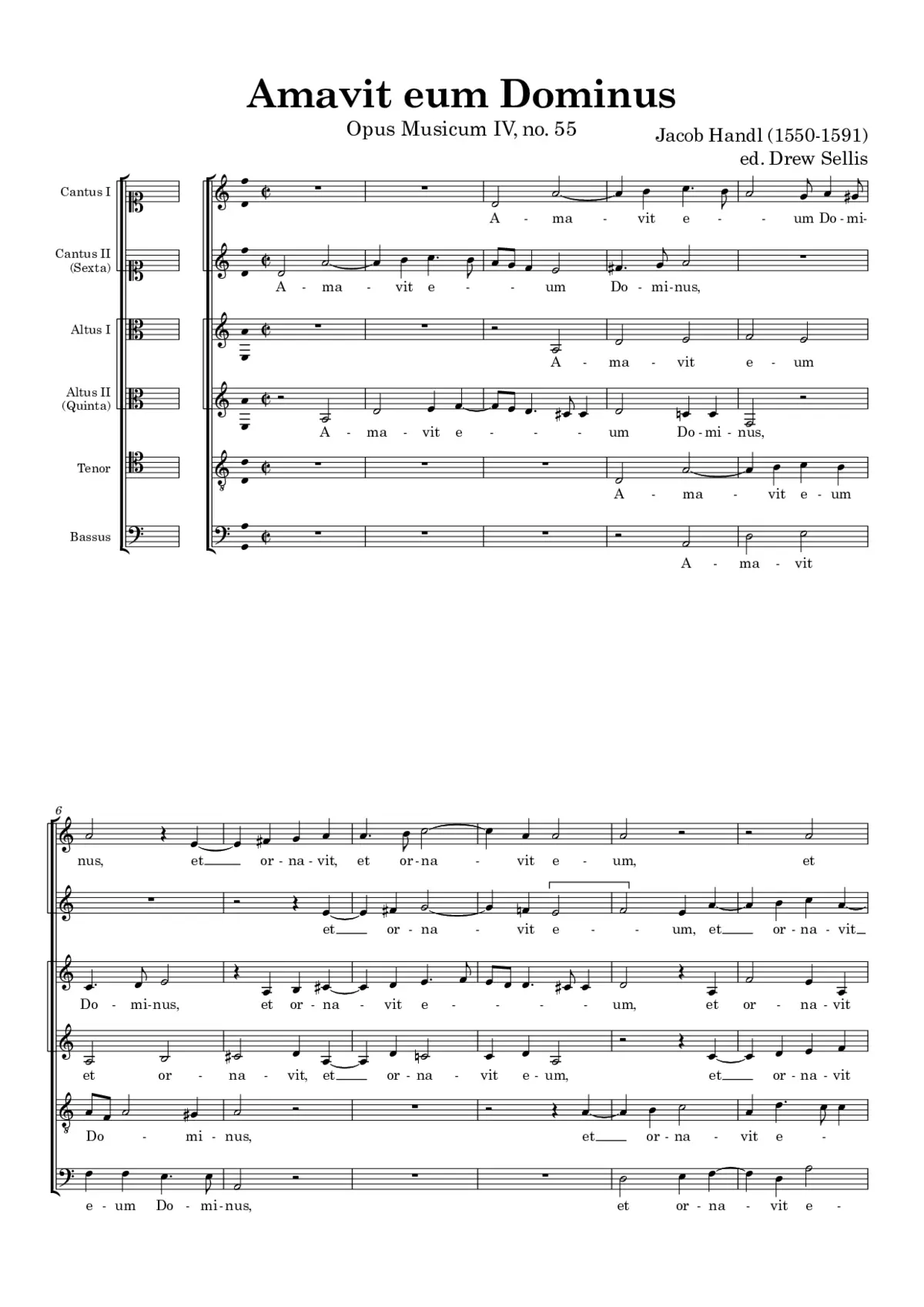 Amavit eum Dominus - Page 1