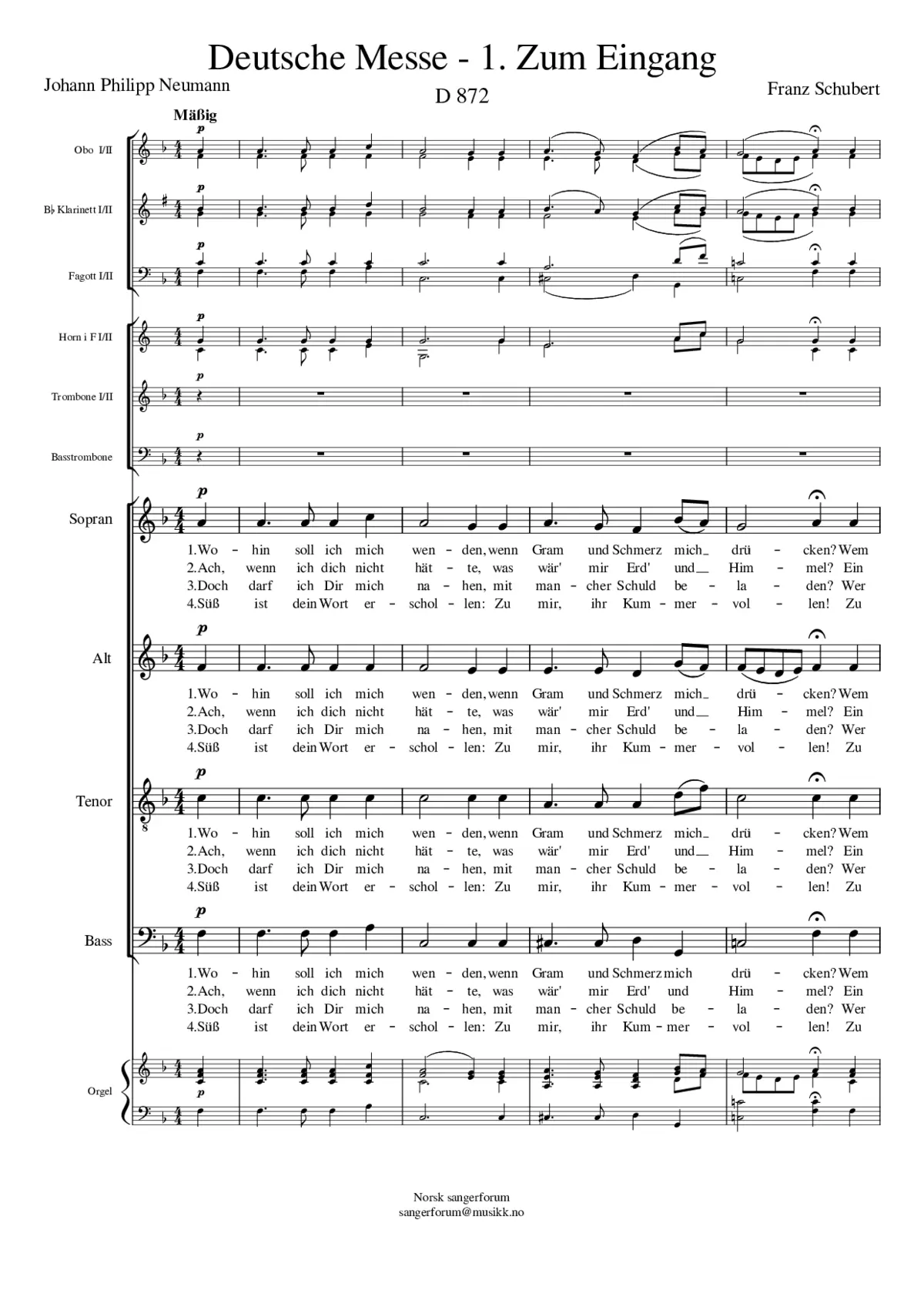 Deutsche Messe D.872 - Page 1