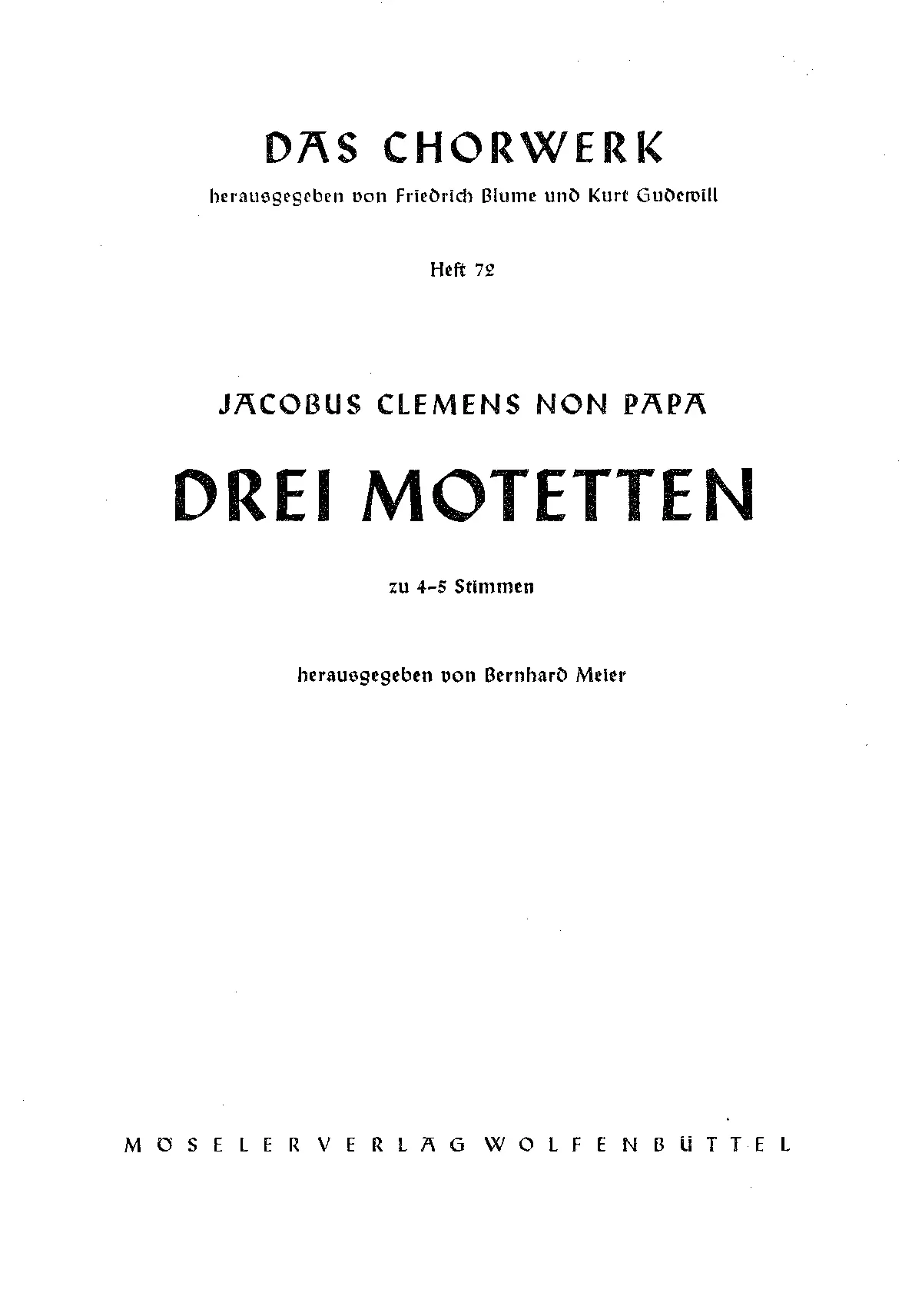 3 Motets - Page 1