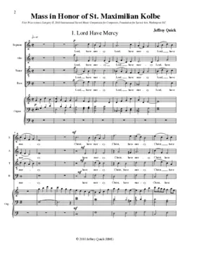 Mass in honor of St. Maximilian Kolbe