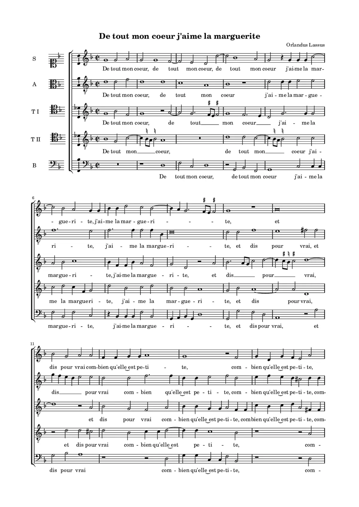De tout mon cœur j'aime la marguerite - Page 1