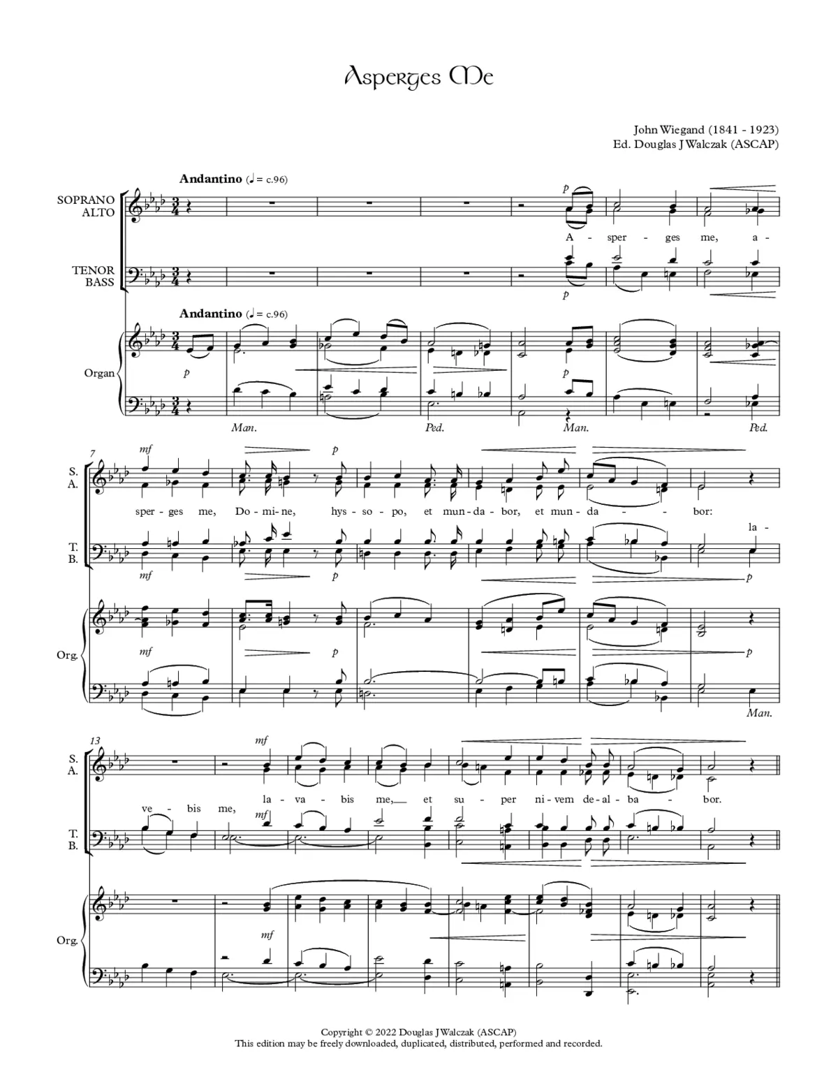 Asperges me - Page 1