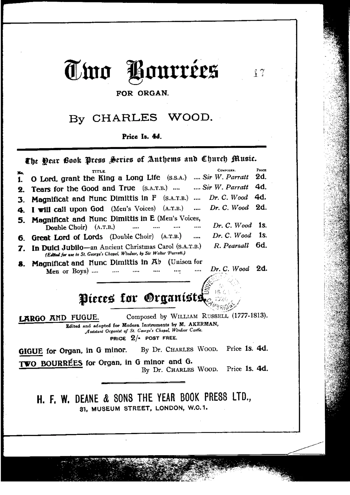 Two Bourrées - Page 1