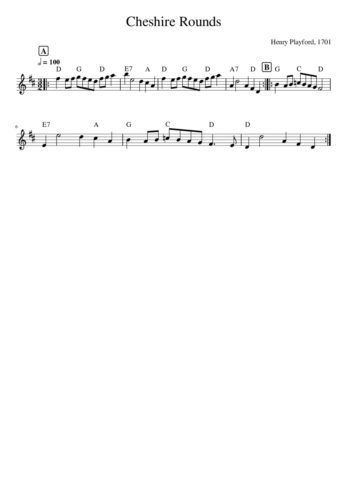 Cheshire Rounds - Page 1