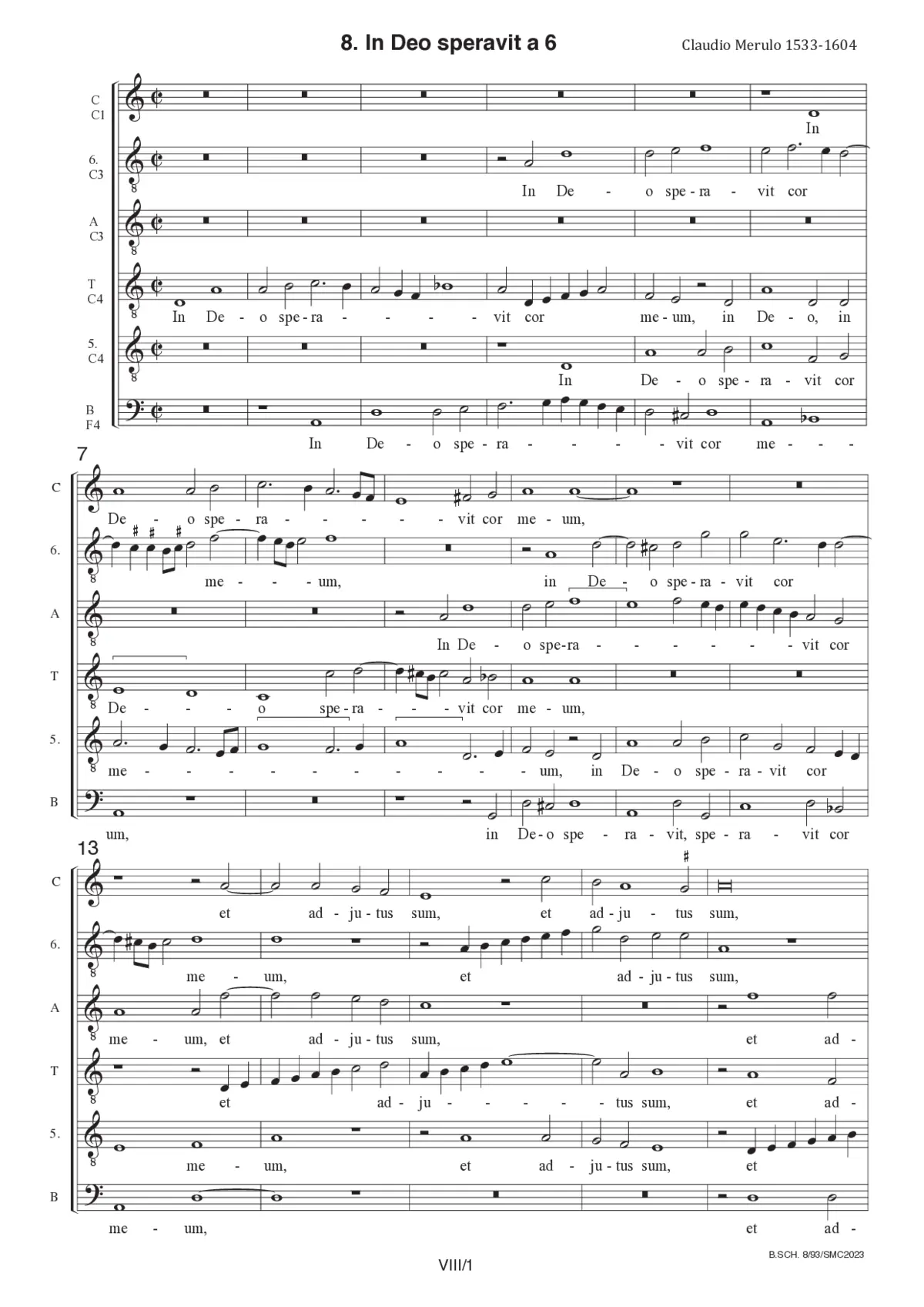 In Deo speravit cor meum - Page 1