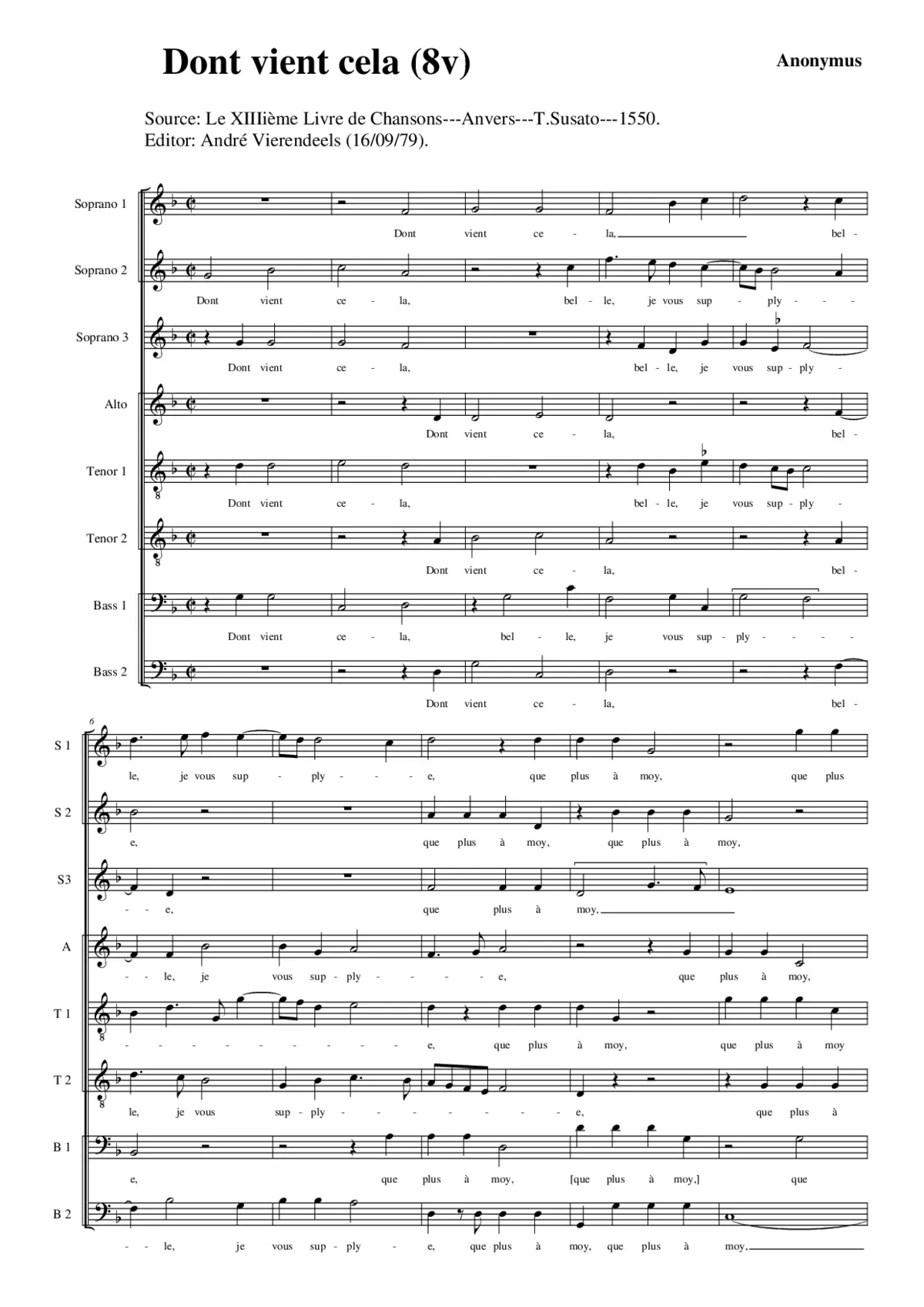 Dont vient cela (8v) - Page 1